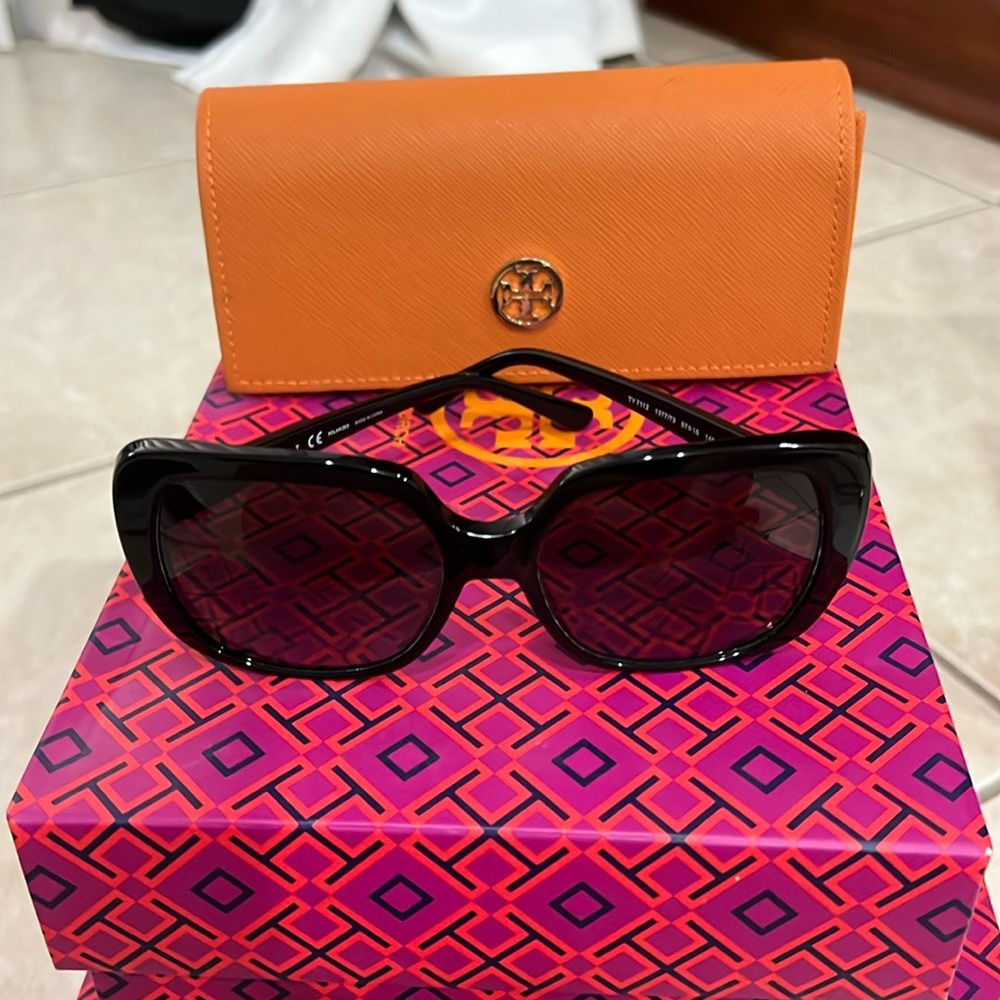 Tory Burch polarized square sunglasses